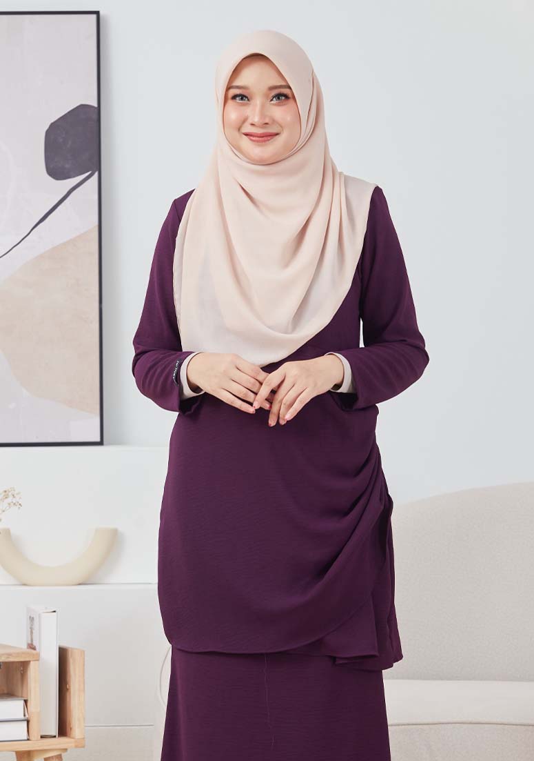 Kurung Mufeeda - Dark Purple