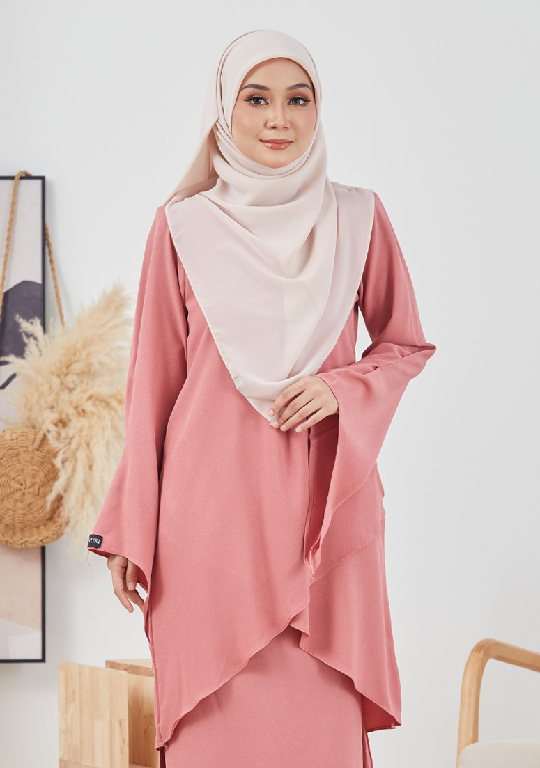 Kurung Nashwaa - Rose Pink