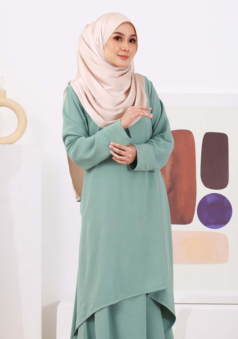 Kurung Nelita - Mint Green
