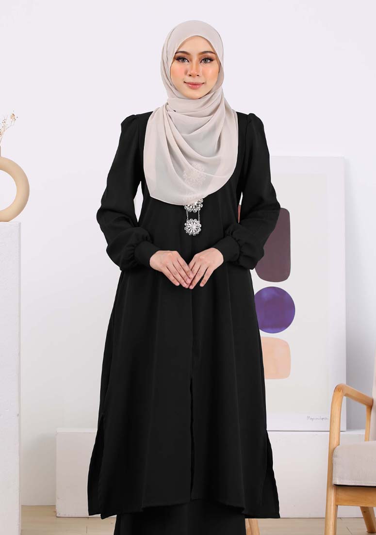 Kurung Nur Zakiya - Black