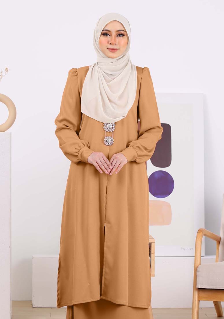 Kurung Nur Zakiya - Brown