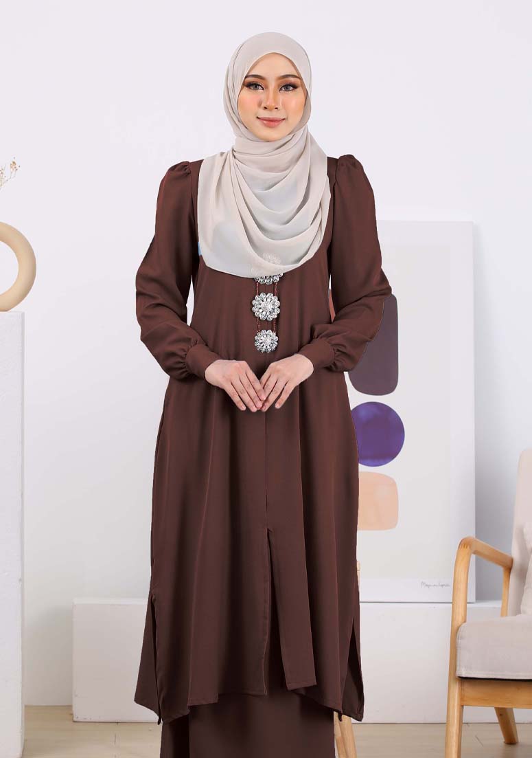 Kurung Nur Zakiya - Dark Choc