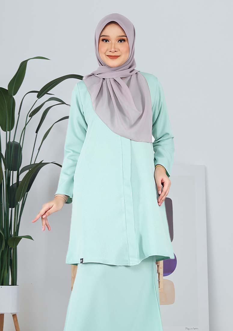 Kurung Qirana - Mint Green