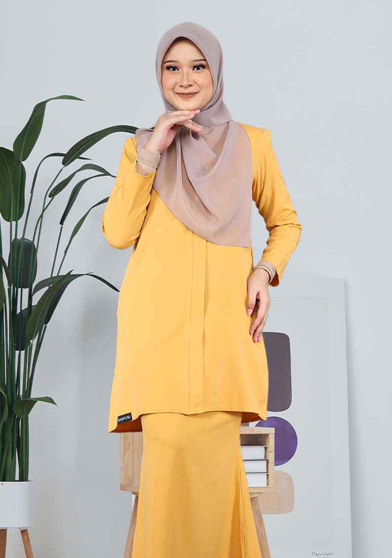 Kurung Qirana - Mustard