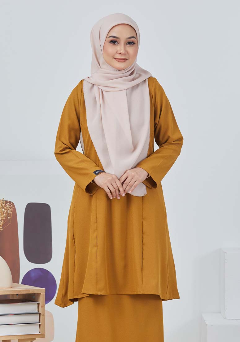 Kurung Saadah - Mustard Gold