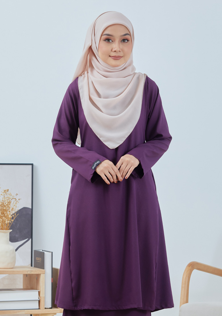 Kurung Sahara - Dark Purple