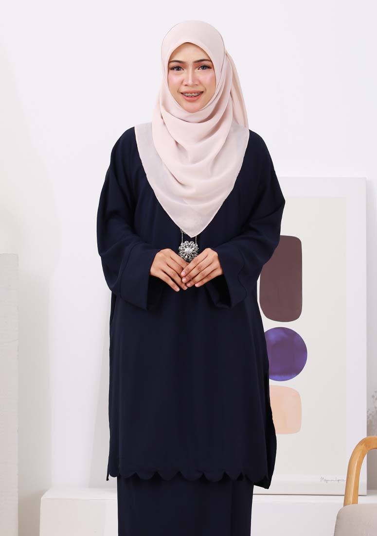 Kurung Sarimah - Navy Blue