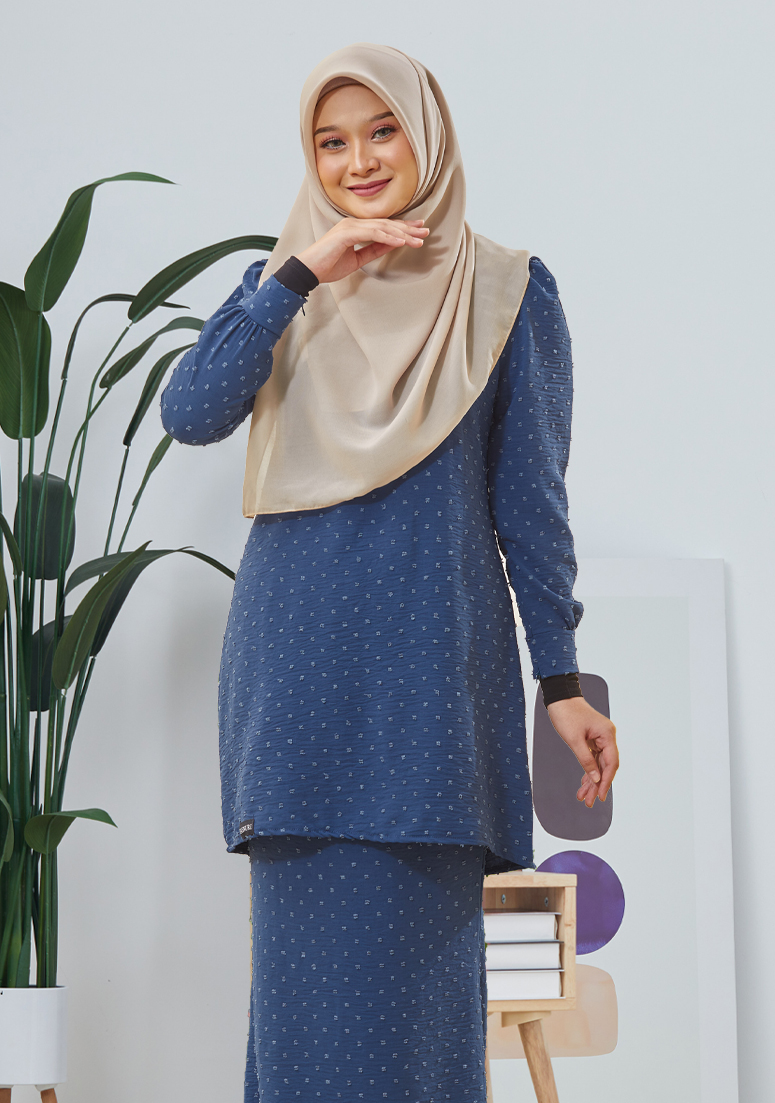 Kurung Sofea - Dark Blue