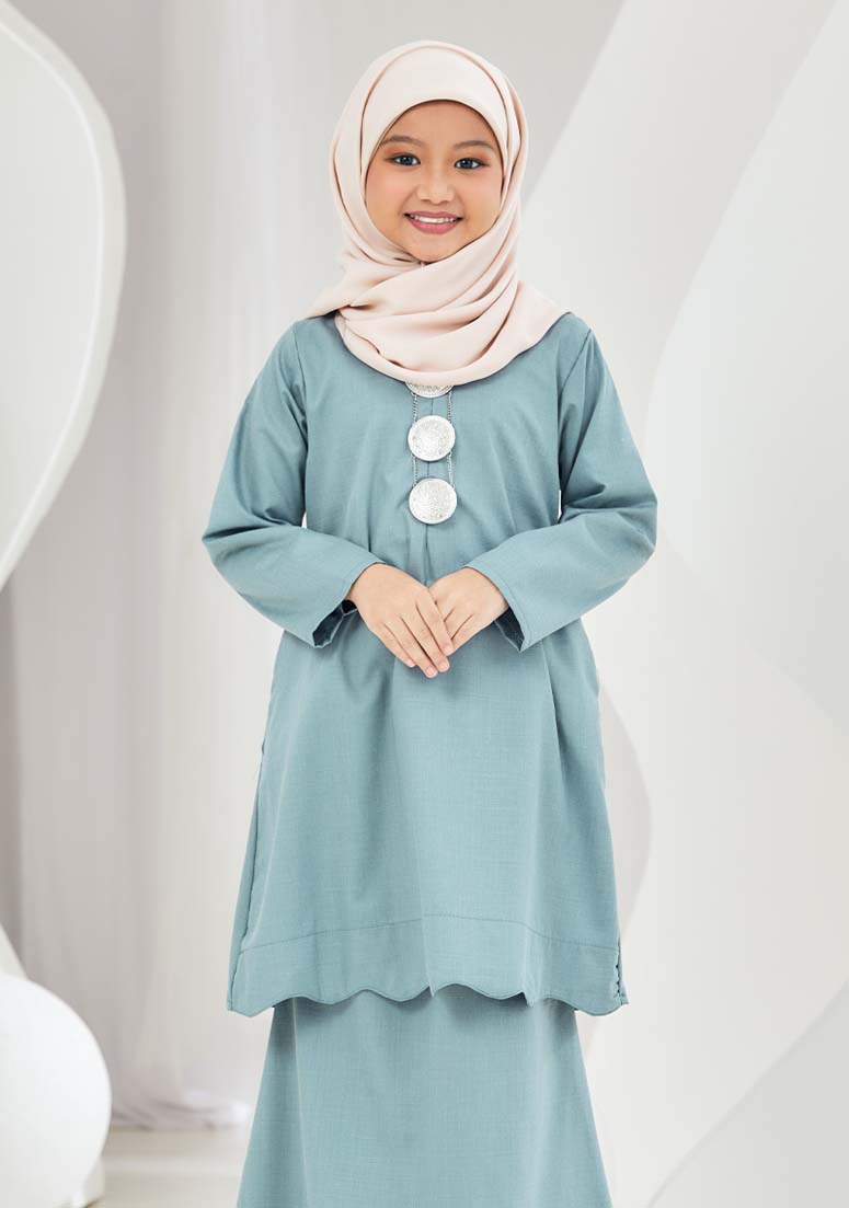 Kurung Soraya Kids - Turkish Blue