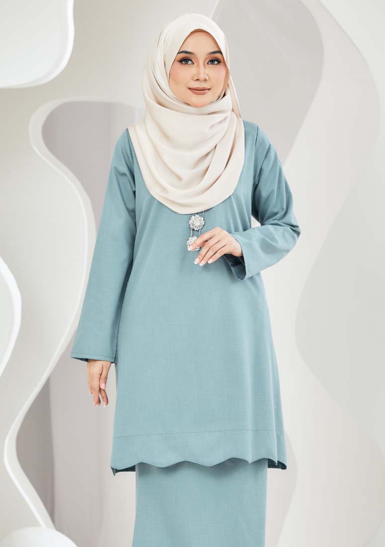 Kurung Soraya - Turkish Blue