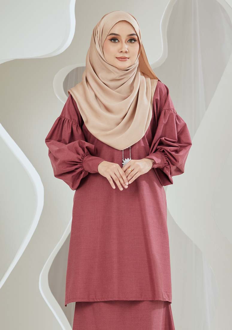 Kurung Suhayla - Dusty Maroon