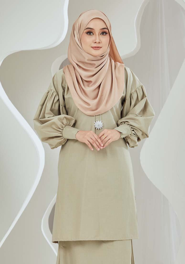 Kurung Suhayla - Light Olive