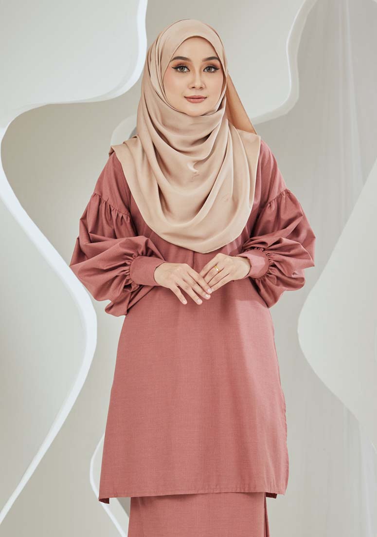 Kurung Suhayla - Salmon