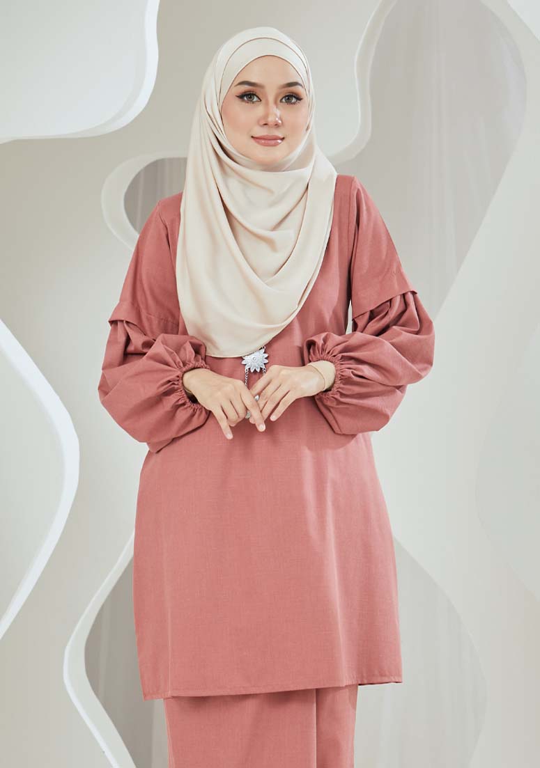 Kurung Suliza - Salmon