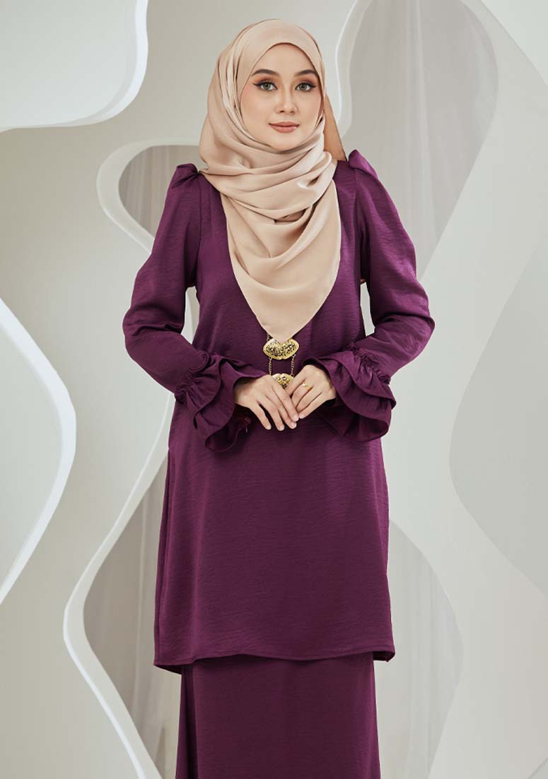 Kurung Wan Kuntom - Purple