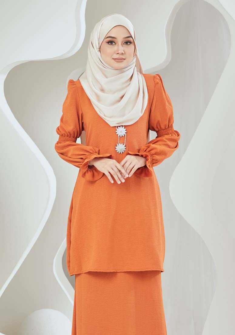 Kurung Yasmeen - Butter Orange