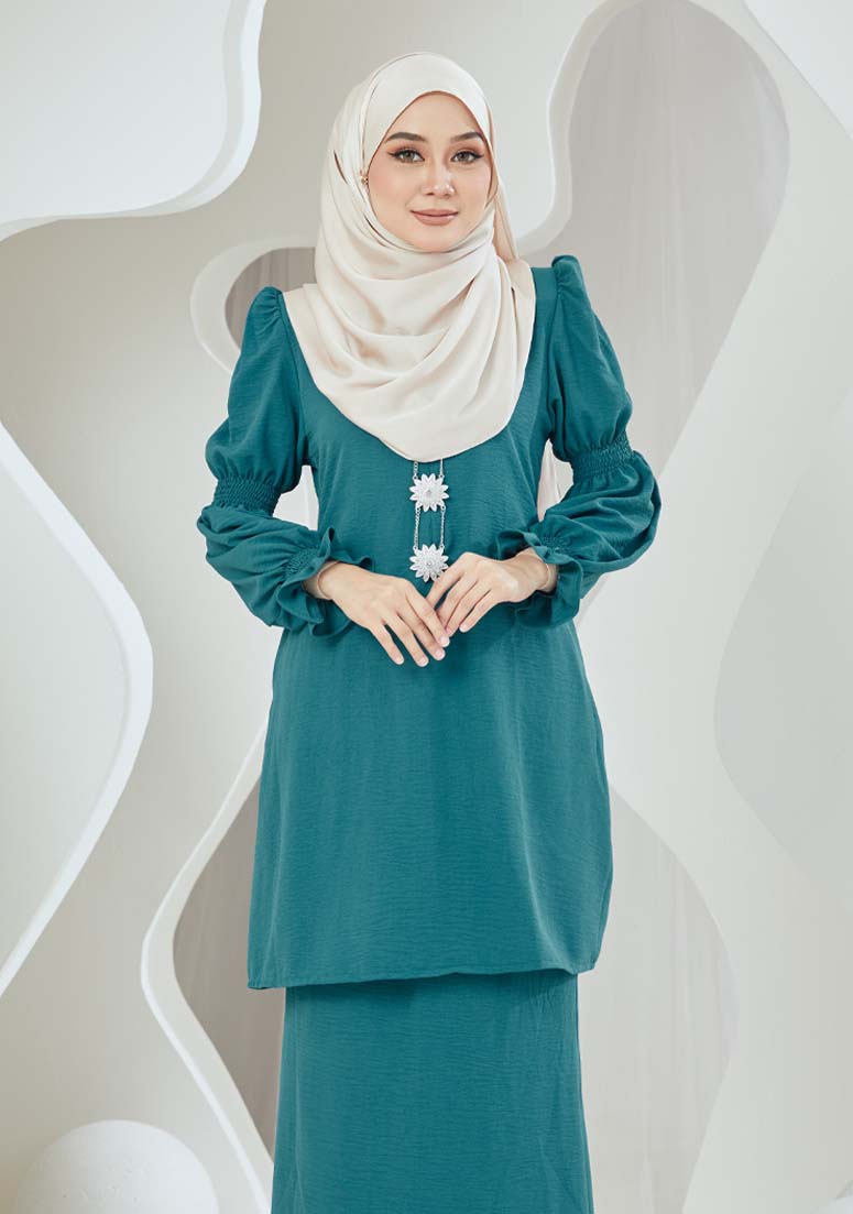 Kurung Yasmeen - Turquoise