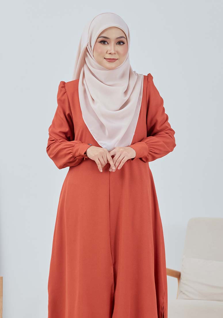 Kurung Zakiya - Dusty Orange