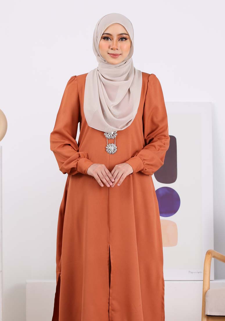 Kurung Zakiya - Golden Brown