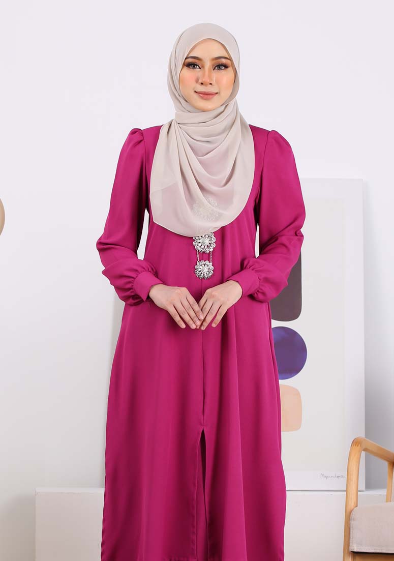Kurung Zakiya - Magenta