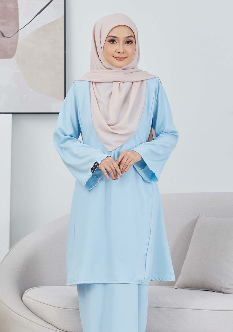 Kurung Zaleha - Baby Blue