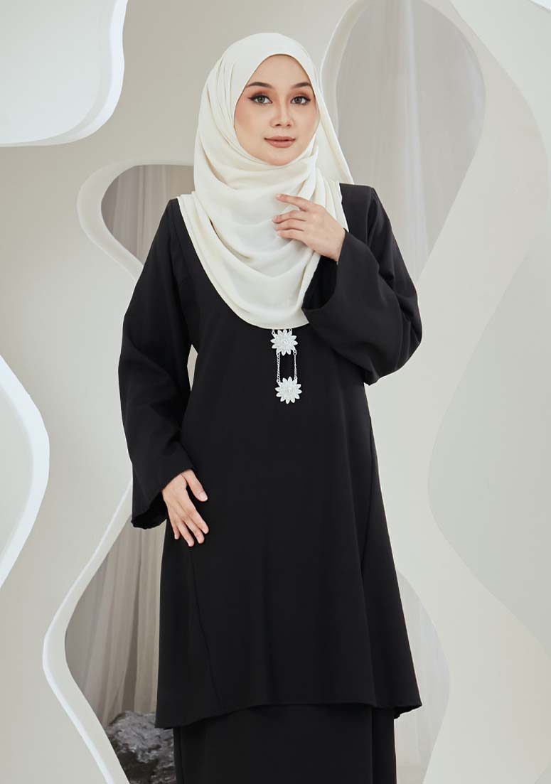 Kurung Zaleha - Black