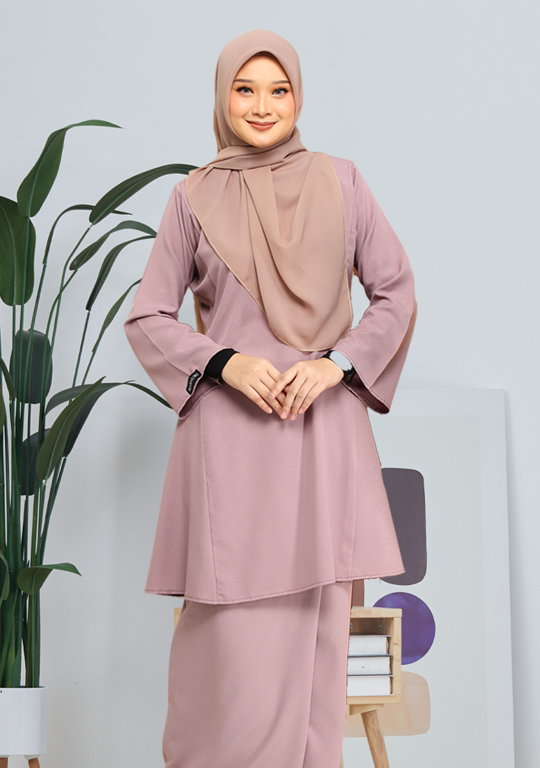 Kurung Zaleha - Dusty Mauve