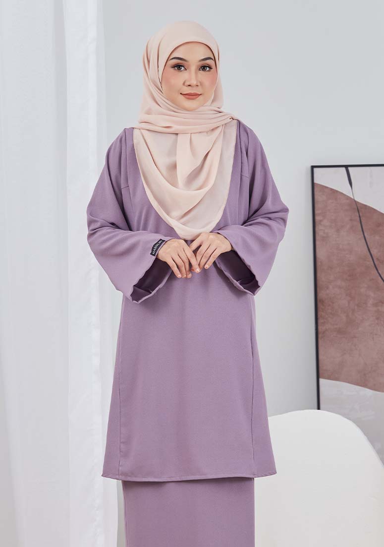Kurung Zaleha - Light Mauve