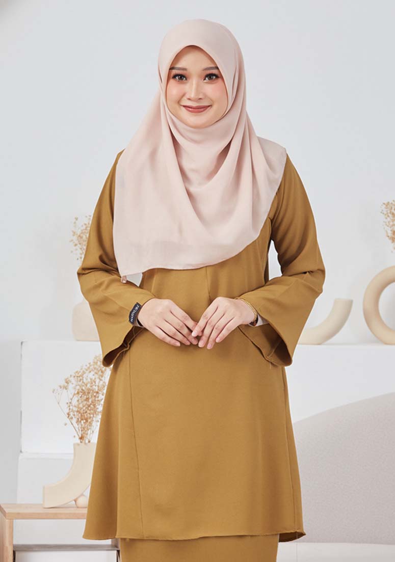 Kurung Zaleha - Moss Yellow