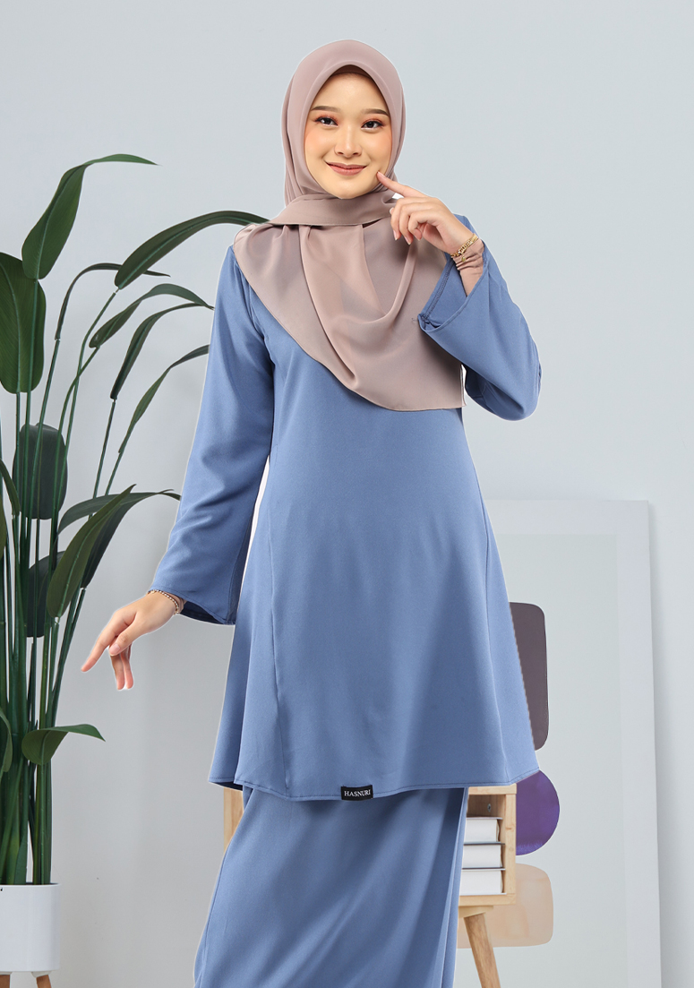 Kurung Zaleha - Sky Blue