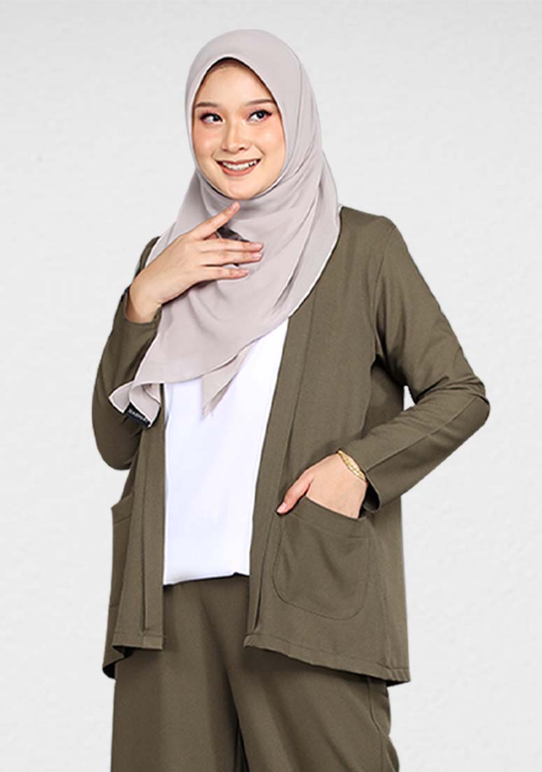 Cardigan Ayraa - Moss Green