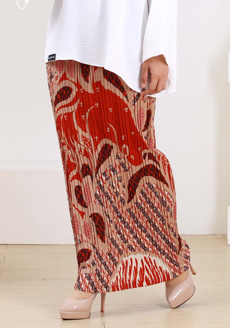 Skirt Arum - Batik Orange