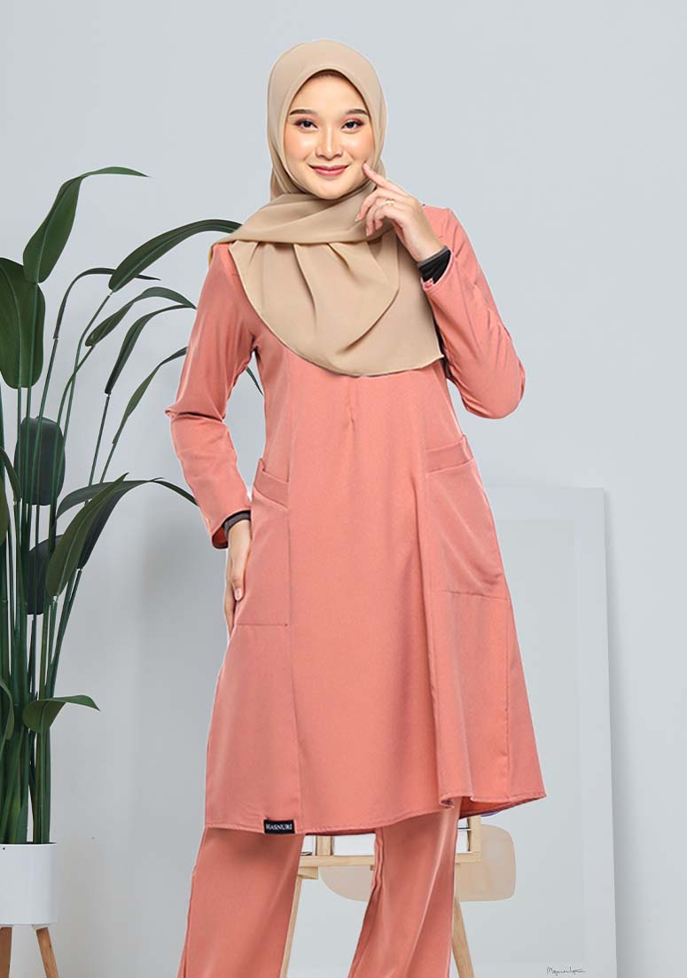Suit Aqish - Peach