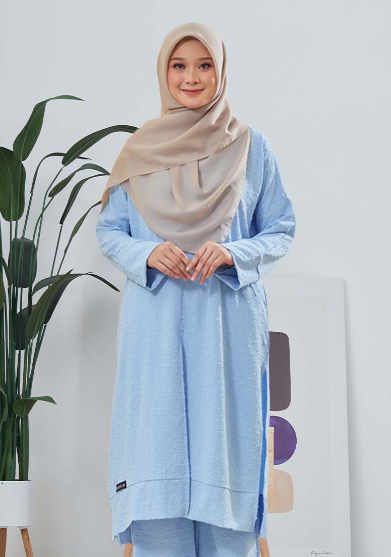 Suit Cik Raihana - Baby Blue