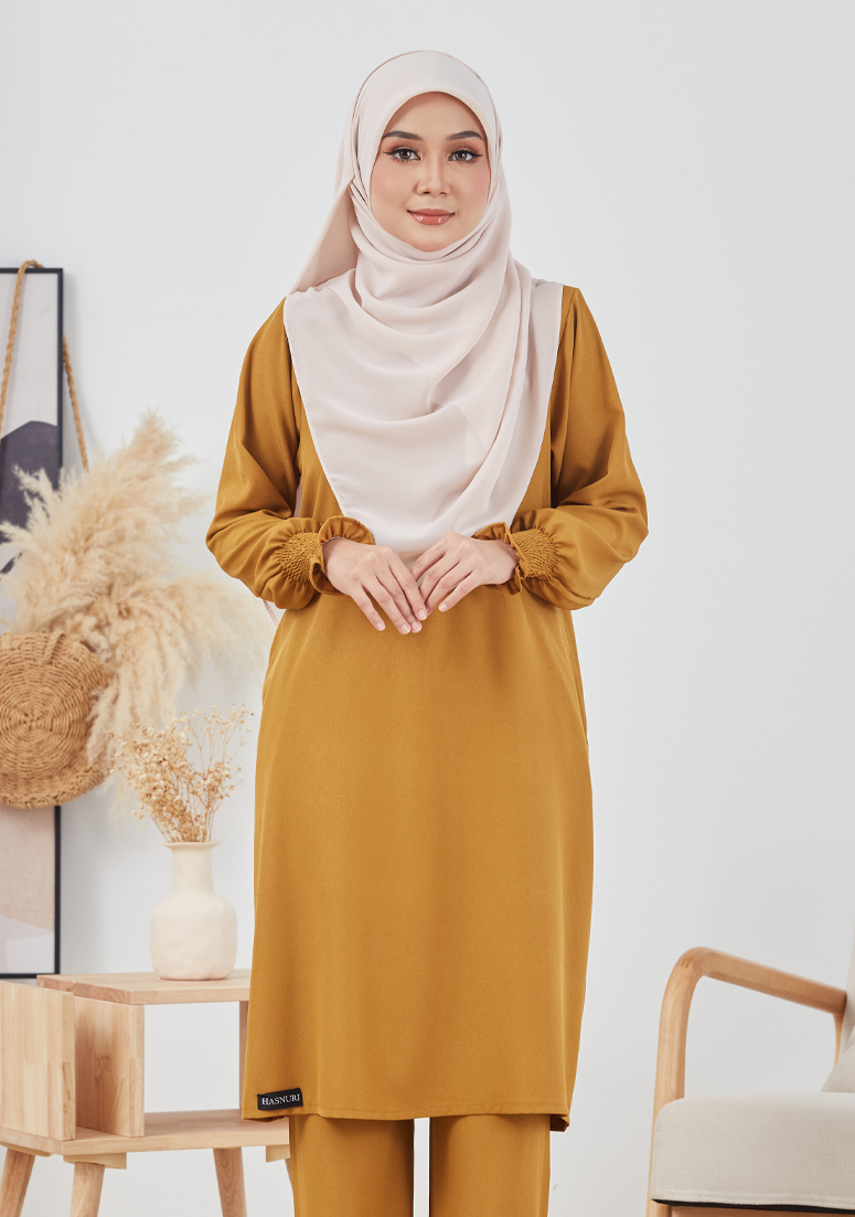 Suit Inayah - Mustard Gold