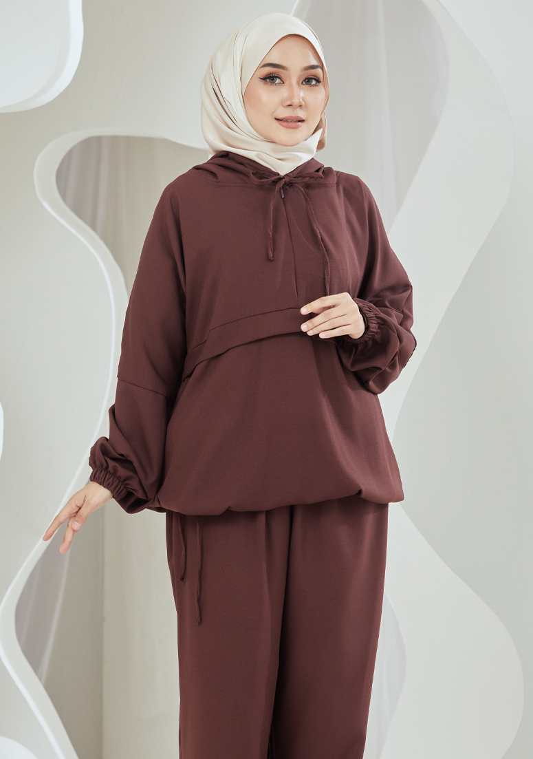 Suit Nimraa - Dark Brown