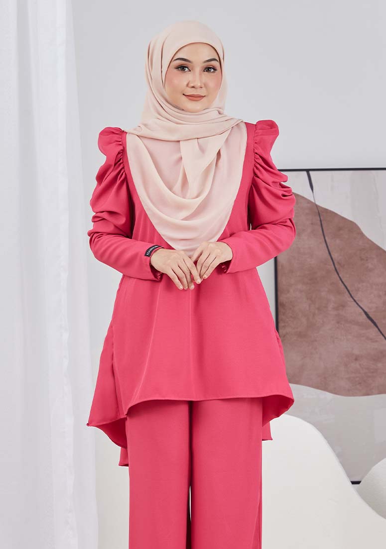Suit Noufaa - Fuschia Pink
