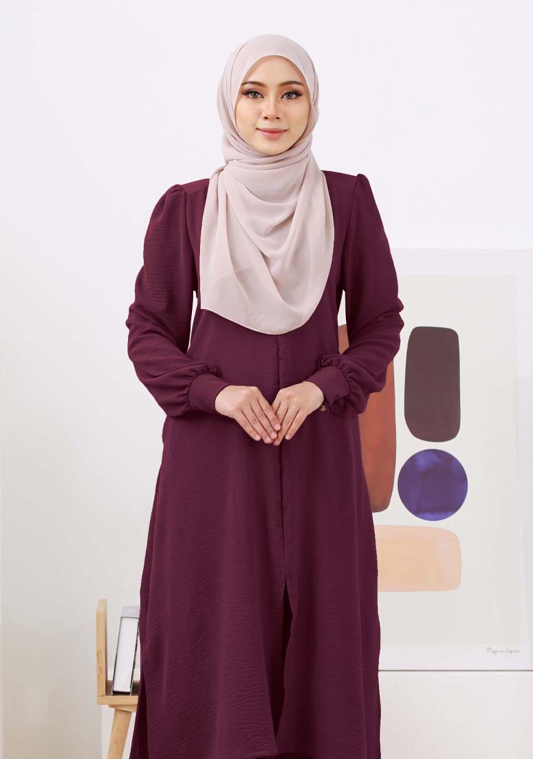 Suit Nur Zakiya - Deep Plum
