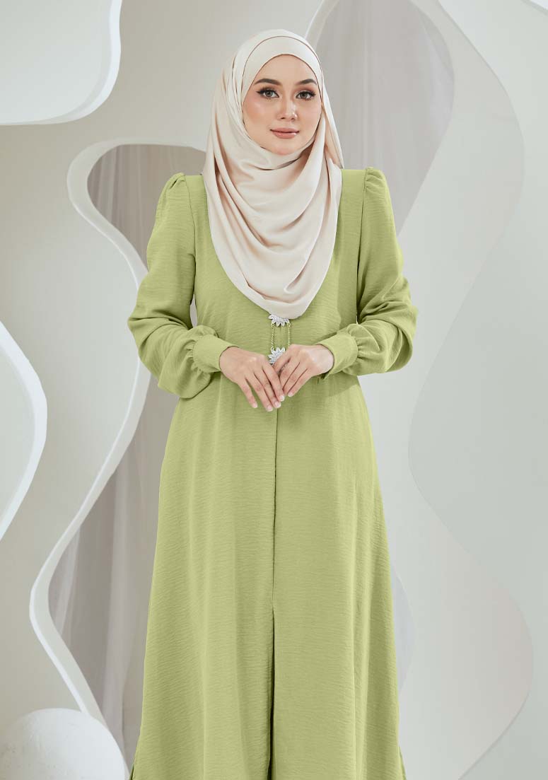 Suit Nur Zakiya - Lime Green