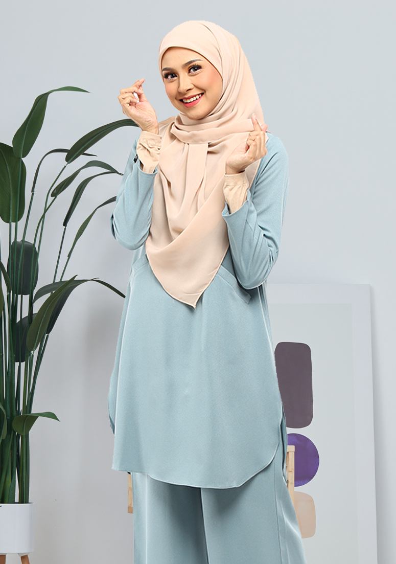 Suit Syafira - Dusty Blue