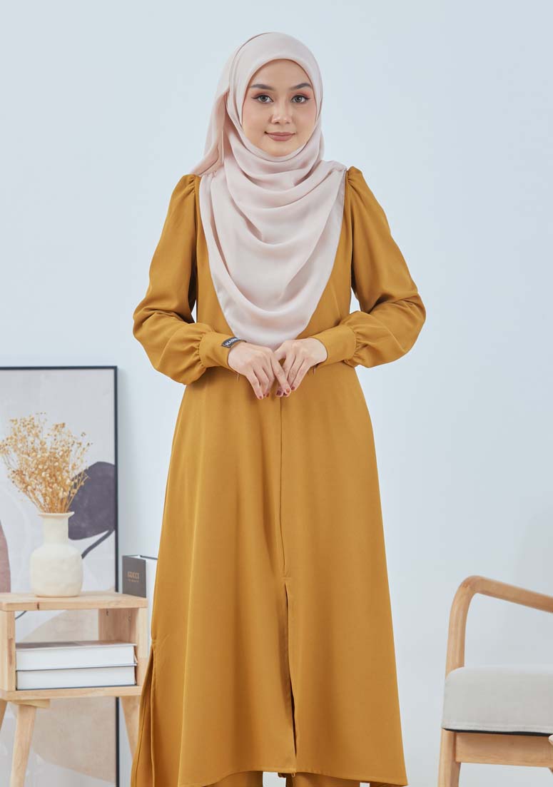 Suit Zakiya - Mustard Gold