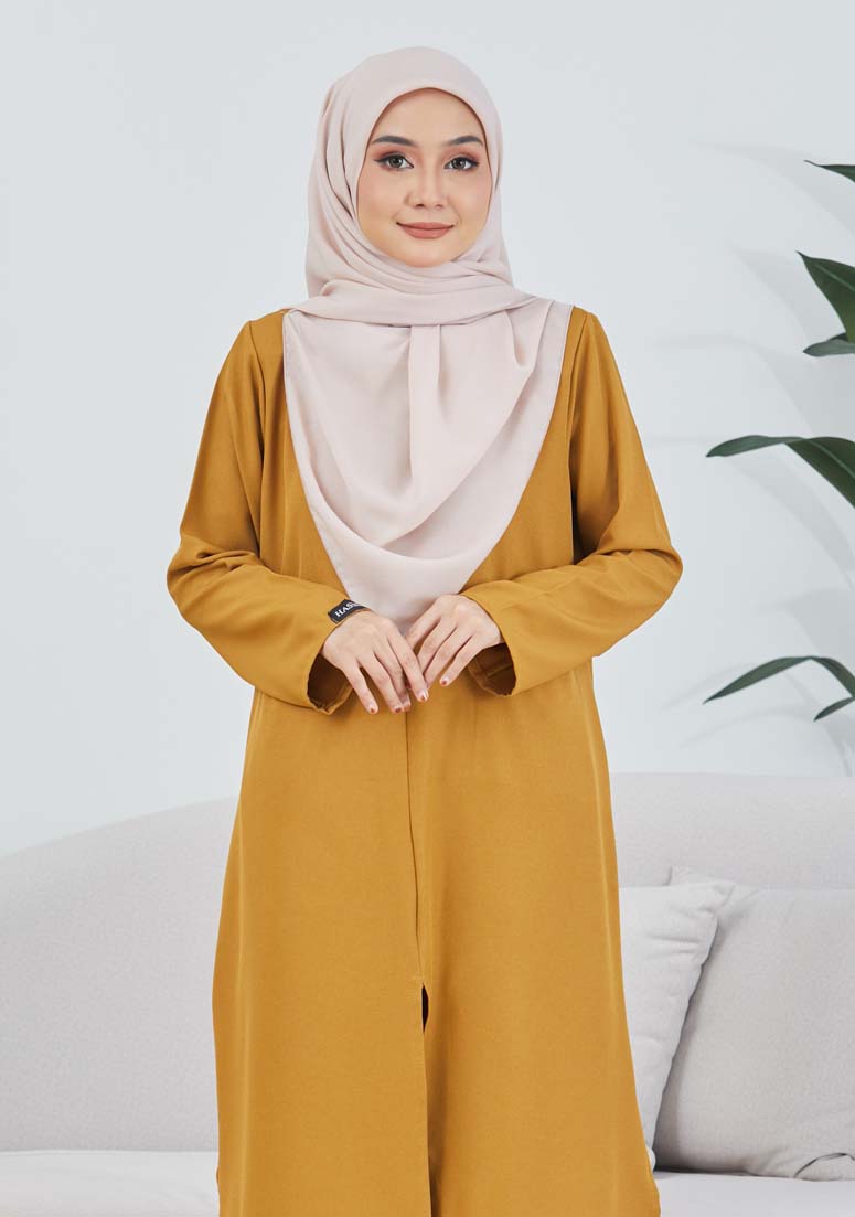 Suit Zawraa - Mustard Gold