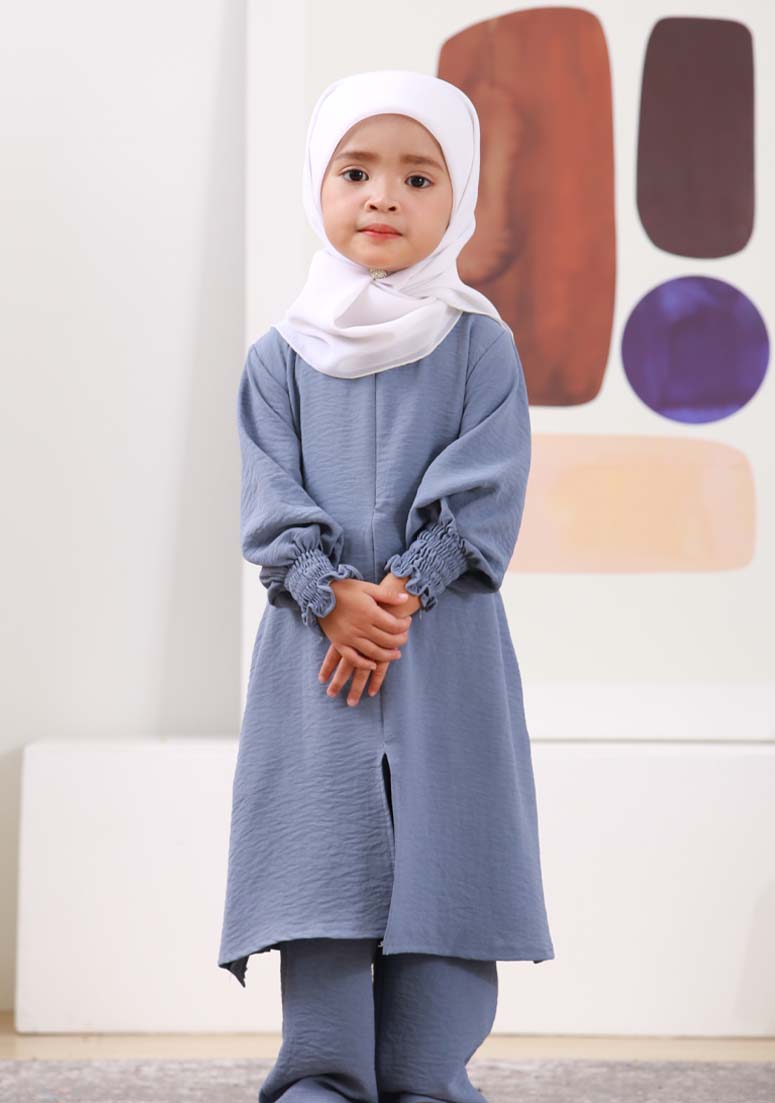 Suit Zayani Kids - Blue Grey