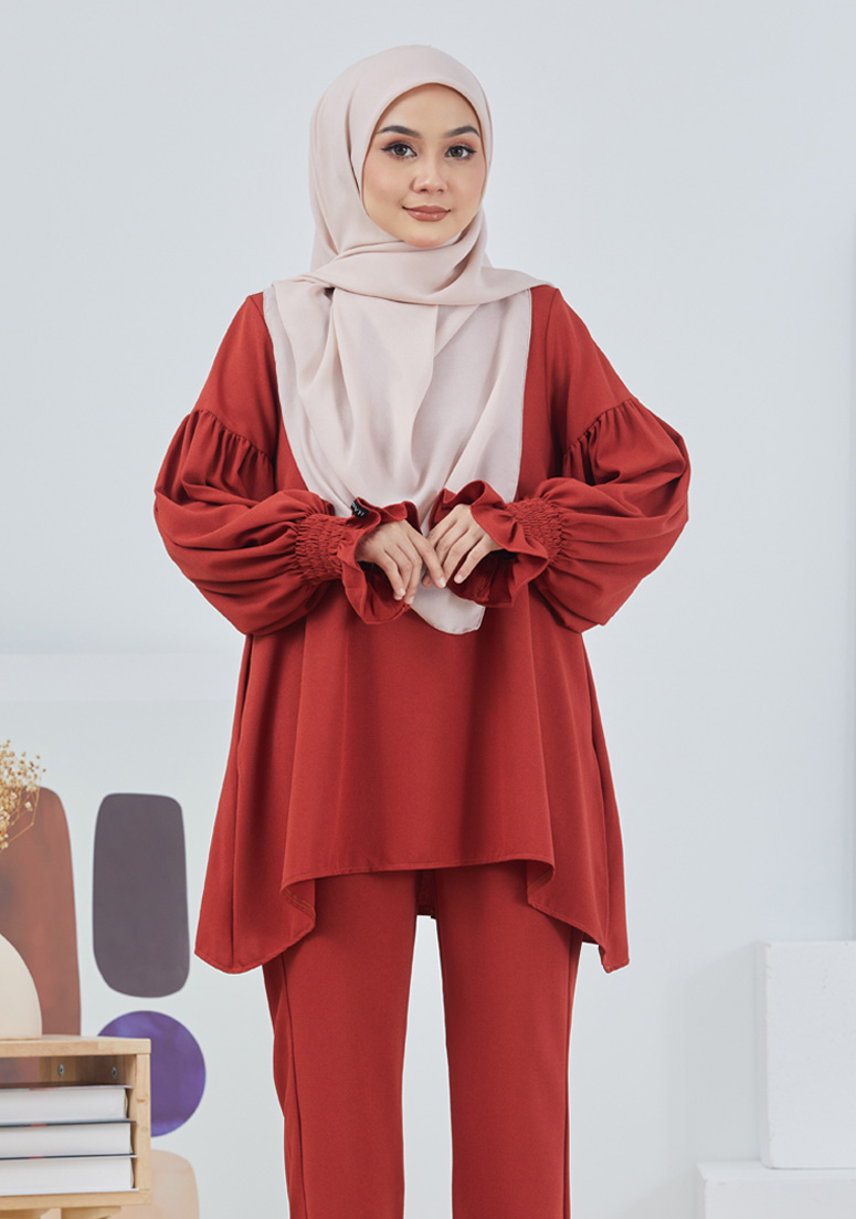Suit Zulfa - Dark Orange
