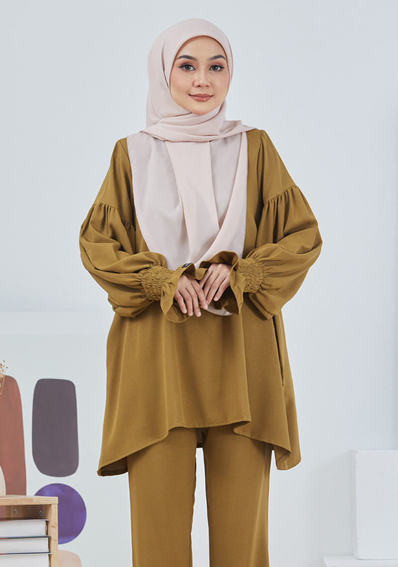 Suit Zulfa - Moss Yellow