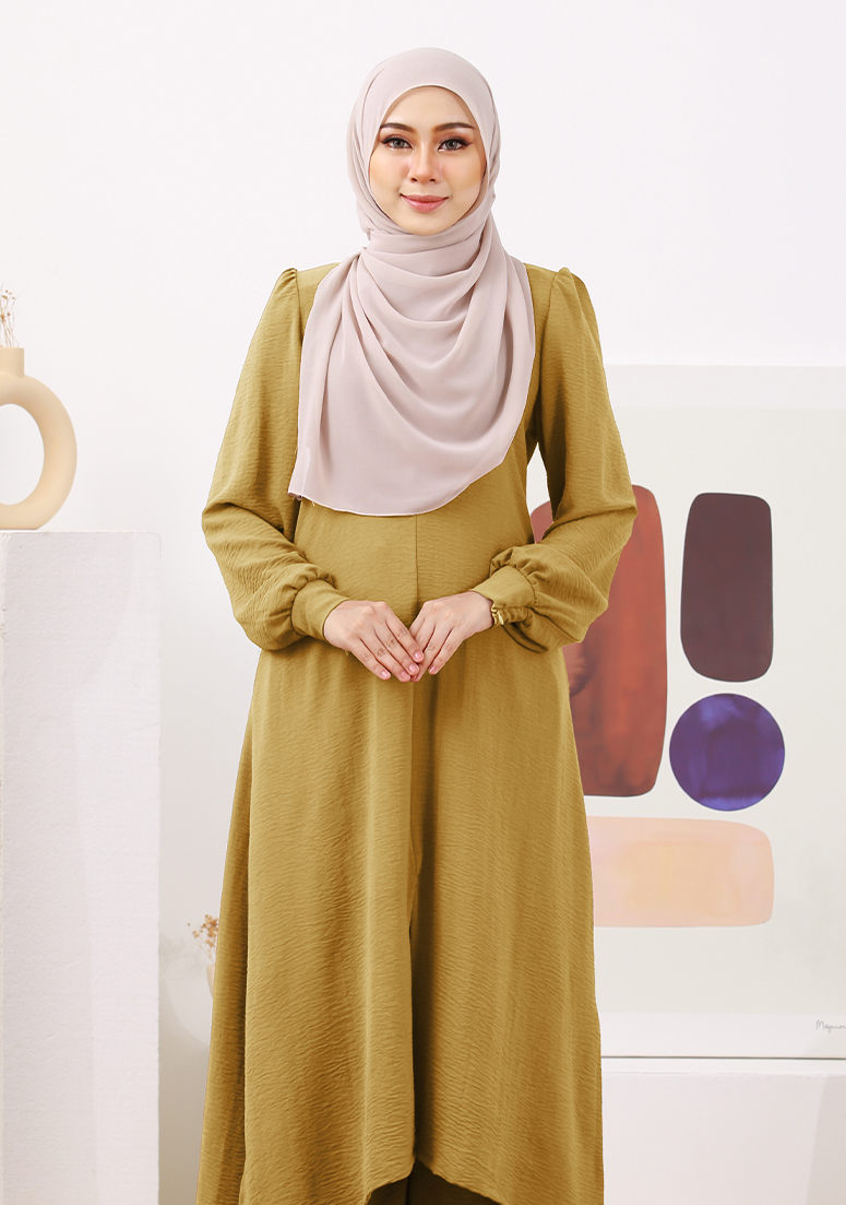 Suit Nur Zakiya - Golden Olive