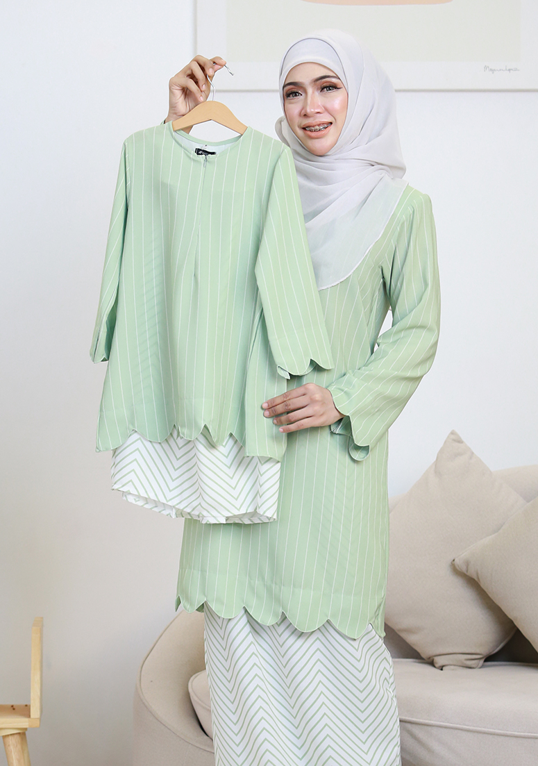 Kurung Imani Labuh Kids - Green
