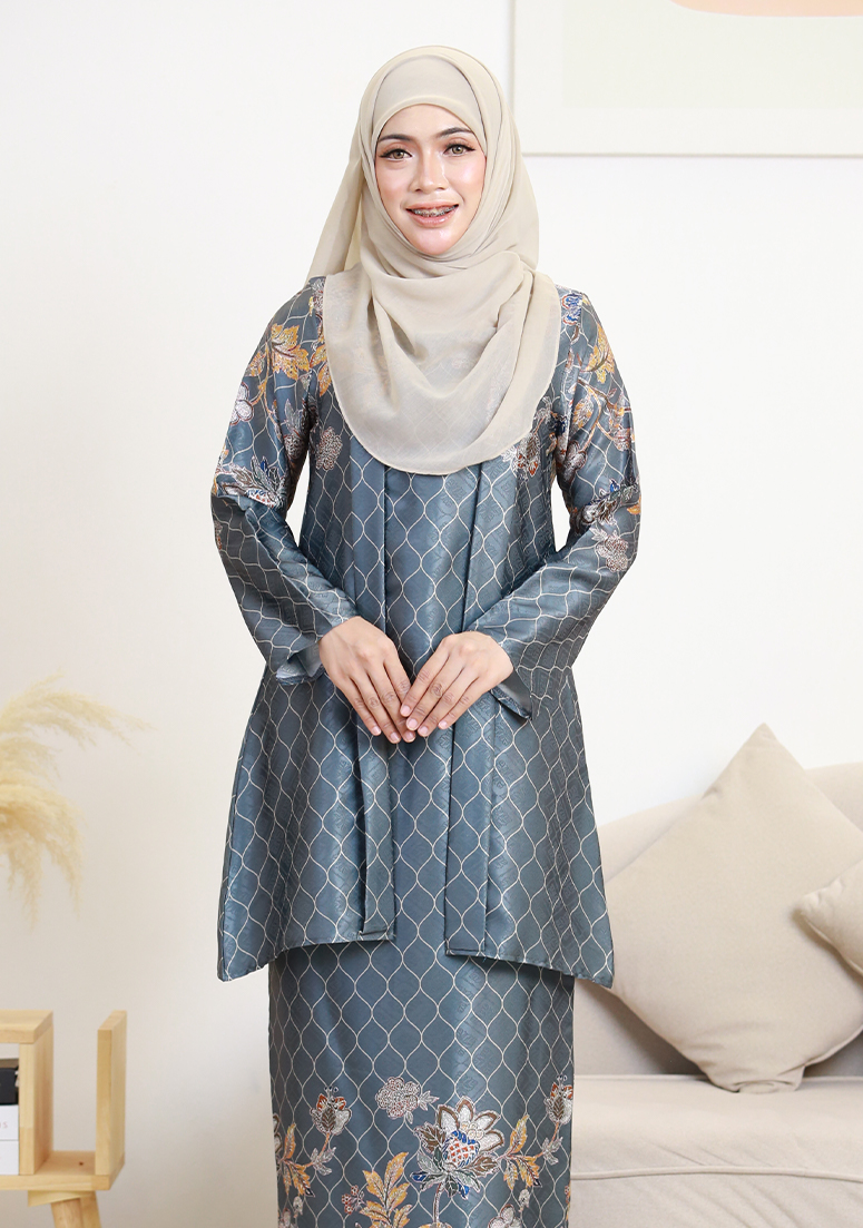 Kebaya Cik Aminah - Grey