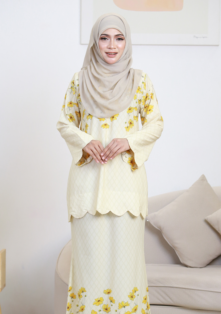 Kurung Sri Melur - Ivory White