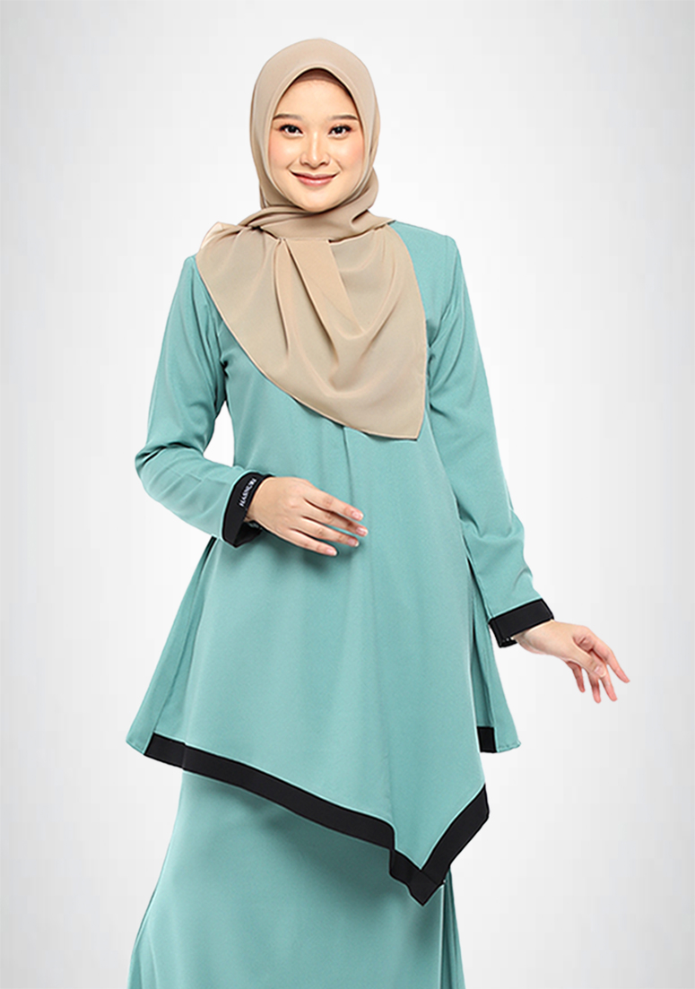 Kurung Atilia - Dusty Green